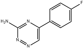 5-(4-氟苯基)-1,2,4-三嗪-3-胺 结构式