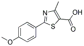 2-(4-METHOXYPHENYL)-4-METHYL-1,3-THIAZOLE-5-CARBOXYLIC ACID 结构式