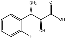 (2S,3S)-3-氨基-3-(2-氟苯基)-2-羟基丙酸 结构式