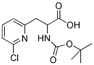 2-TERT-BUTOXYCARBONYLAMINO-3-(6-CHLORO-PYRIDIN-2-YL)-PROPIONIC ACID 结构式