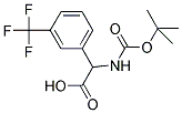 N-BOC-2-(3-TRIFLUOROMETHYL-PHENYL)-DL-GLYCINE 结构式