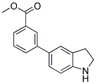 3-(2,3-Dihydro-1H-indol-5-yl)-benzoic acid methyl ester 结构式