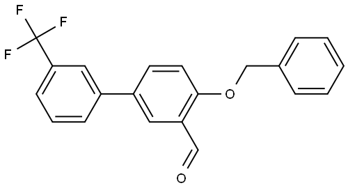 4-(苄氧基)-3'-(三氟甲基)[1,1'-联苯]-3-甲醛 结构式