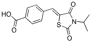 4-(3-ISOPROPYL-2,4-DIOXO-THIAZOLIDIN-5-YLIDENEMETHYL)-BENZOIC ACID 结构式