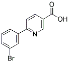 6-(3-BROMOPHENYL)NICOTINIC ACID 结构式