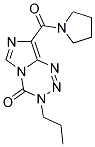 3-PROPYL-8-(PYRROLIDIN-1-YLCARBONYL)IMIDAZO[5,1-D][1,2,3,5]TETRAZIN-4(3H)-ONE 结构式