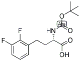 (S)-2-TERT-BUTOXYCARBONYLAMINO-4-(2,3-DIFLUORO-PHENYL)-BUTYRIC ACID 结构式