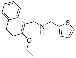 N-((2-ETHOXY-1-NAPHTHYL)METHYL)-N-(THIEN-2-YLMETHYL)AMINE 结构式