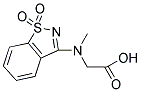 [(1,1-DIOXIDO-1,2-BENZISOTHIAZOL-3-YL)(METHYL)AMINO]ACETIC ACID 结构式