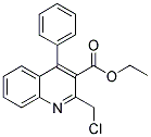 ETHYL 2-(CHLOROMETHYL)-4-PHENYLQUINOLINE-3-CARBOXYLATE 结构式