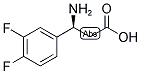 (S)-3-AMINO-3-(3,4-DIFLUORO-PHENYL)-PROPIONIC ACID 结构式