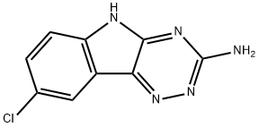8-CHLORO-5H-[1,2,4]TRIAZINO[5,6-B]INDOL-3-AMINE 结构式