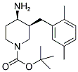 TERT-BUTYL CIS-4-AMINO-3-(2,5-DIMETHYLBENZYL)PIPERIDINE-1-CARBOXYLATE 结构式