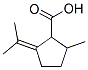 2-ISOPROPYLIDENE-5-METHYL-CYCLOPENTANECARBOXYLIC ACID 结构式