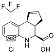 (3AR,4S,9BS)-6-CHLORO-9-(TRIFLUOROMETHYL)-3A,4,5,9B-TETRAHYDRO-3H-CYCLOPENTA[C]QUINOLINE-4-CARBOXYLIC ACID 结构式