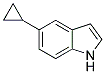 5-CYCLOPROPYL-1H-INDOLE 结构式