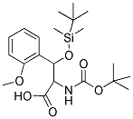 2-TERT-BUTOXYCARBONYLAMINO-3-(TERT-BUTYL-DIMETHYL-SILANYLOXY)-3-(2-METHOXY-PHENYL)-PROPIONIC ACID 结构式