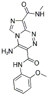 4-AMINO-N~3~-(2-METHOXYPHENYL)-N~8~-METHYLIMIDAZO[5,1-C][1,2,4]TRIAZINE-3,8-DICARBOXAMIDE 结构式