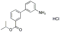 3'-AMINO-BIPHENYL-3-CARBOXYLIC ACID ISOPROPYL ESTER HCL 结构式