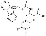 FMOC-(R)-3-氨基-4-(2,4,5-三氟苯基)丁酸 结构式