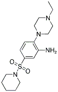 2-(4-ETHYL-PIPERAZIN-1-YL)-5-(PIPERIDINE-1-SULFONYL)-PHENYLAMINE 结构式