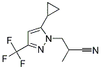3-(5-CYCLOPROPYL-3-TRIFLUOROMETHYL-PYRAZOL-1-YL)-2-METHYL-PROPIONITRILE 结构式