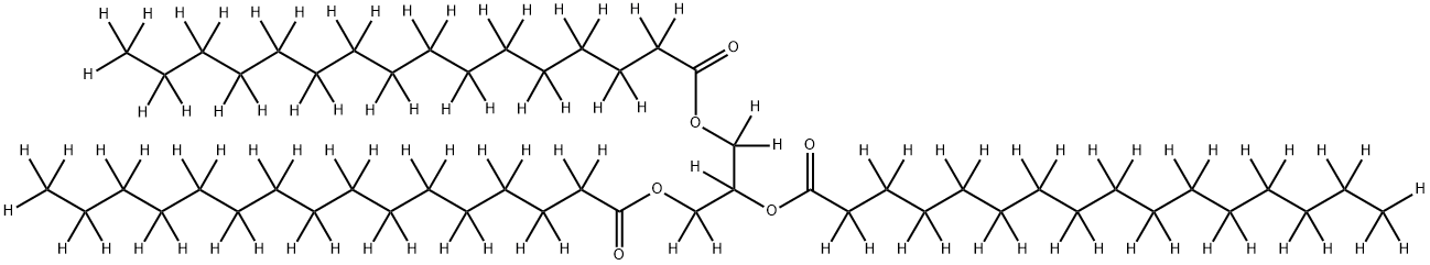 (三)棕榈酸甘油酯-D98 结构式