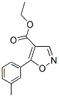 5-M-TOLYL-ISOXAZOLE-4-CARBOXYLIC ACID ETHYL ESTER 结构式