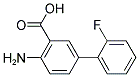 4-氨基-2'-氟[1,1'-联苯]-3-羧酸 结构式