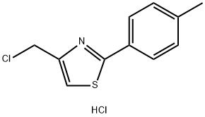 4-(CHLOROMETHYL)-2-(4-METHYLPHENYL)-1,3-THIAZOLE HYDROCHLORIDE 结构式