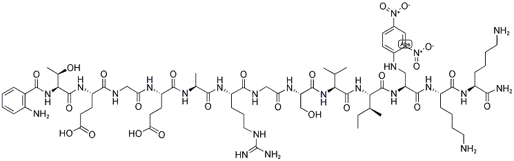 生物活性肽WAAG-3R 结构式