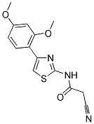 2-CYANO-N-[4-(2,4-DIMETHOXYPHENYL)-1,3-THIAZOL-2-YL]ACETAMIDE 结构式