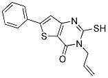 3-ALLYL-2-MERCAPTO-6-PHENYLTHIENO[3,2-D]PYRIMIDIN-4(3H)-ONE 结构式