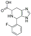 4-(2-FLUORO-PHENYL)-4,5,6,7-TETRAHYDRO-3H-IMIDAZO[4,5-C]PYRIDINE-6-CARBOXYLIC ACID 结构式