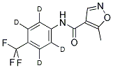 LEFLUNOMIDE-D4 (PHENYL-D4) 结构式