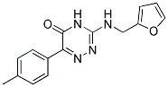3-[(FURAN-2-YLMETHYL)-AMINO]-6-P-TOLYL-4H-[1,2,4]TRIAZIN-5-ONE 结构式