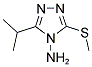 3-ISOPROPYL-5-(METHYLSULFANYL)-4H-1,2,4-TRIAZOL-4-AMINE 结构式