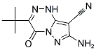 7-AMINO-3-TERT-BUTYL-4-OXO-1,4-DIHYDRO-PYRAZOLO[5,1-C][1,2,4]TRIAZINE-8-CARBONITRILE 结构式