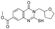 METHYL 2-MERCAPTO-4-OXO-3-(TETRAHYDROFURAN-2-YLMETHYL)-3,4-DIHYDROQUINAZOLINE-7-CARBOXYLATE 结构式