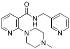 2-(4-METHYLPIPERAZIN-1-YL)-N-(PYRIDIN-3-YL-METHYL)NICOTINAMIDE 结构式