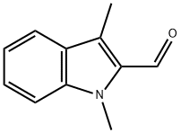 1,3-二甲基-1H-吲哚-2-甲醛 结构式