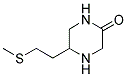 5-(2-METHYLSULFANYL-ETHYL)-PIPERAZIN-2-ONE 结构式
