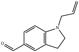 1-烯丙基二氢吲哚-5-甲醛 结构式