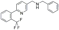 1-PHENYL-N-((6-[2-(TRIFLUOROMETHYL)PHENYL]PYRIDIN-3-YL)METHYL)METHANAMINE 结构式