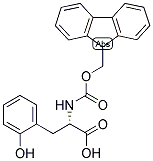 (S)-2-(9H-FLUOREN-9-YLMETHOXYCARBONYLAMINO)-3-(2-HYDROXY-PHENYL)-PROPIONIC ACID 结构式