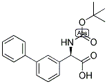 (R)-BIPHENYL-3-YL-TERT-BUTOXYCARBONYLAMINO-ACETIC ACID 结构式