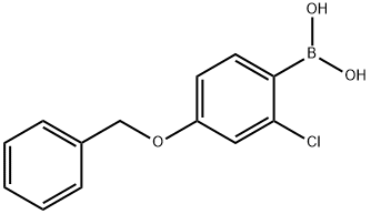 4-苄氧基-2-氯苯硼酸 结构式