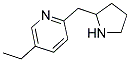 5-Ethyl-2-(2-pyrrolidinylmethyl)pyridine 结构式