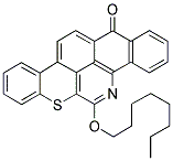 6-(OCTYLOXY)-14H-BENZO[H]BENZO[3,4]ISOTHIOCHROMENO[1,8,7-CDE]QUINOLIN-14-ONE 结构式