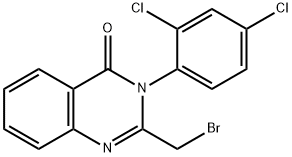 2-BROMOMETHYL-3-(2,4-DICHLORO-PHENYL)-3H-QUINAZOLIN-4-ONE 结构式